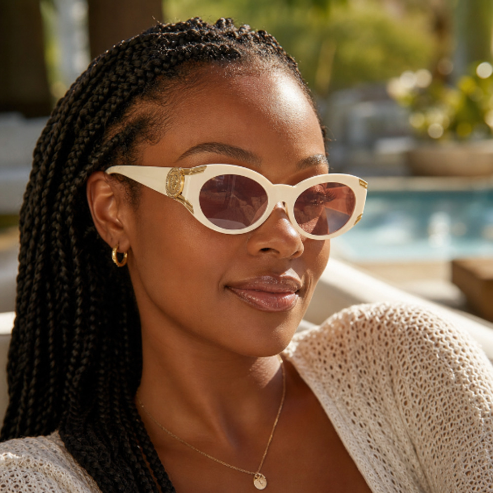 Versace VE4503U Oval Sunglasses – Milk White & Pink Mirror Gold - FULL INCLUSION - Picture 2 of 8